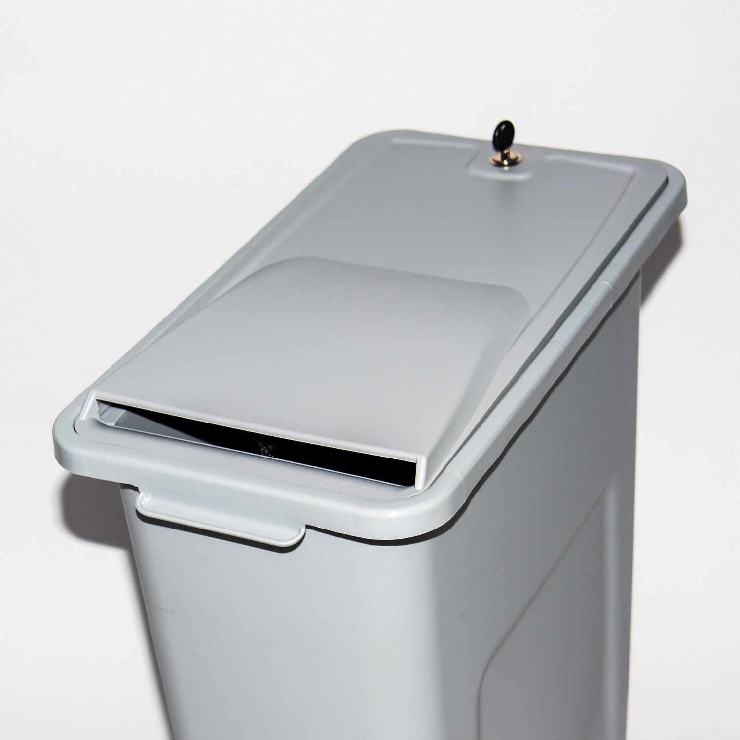 Shredinator, afvalbak vertrouwelijke documenten 87 liter, body, grijs detail 3