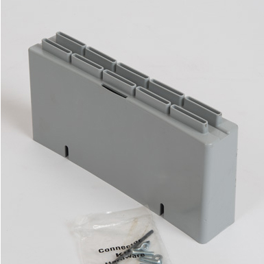 Shredinator connector, grey (incl. hardware)