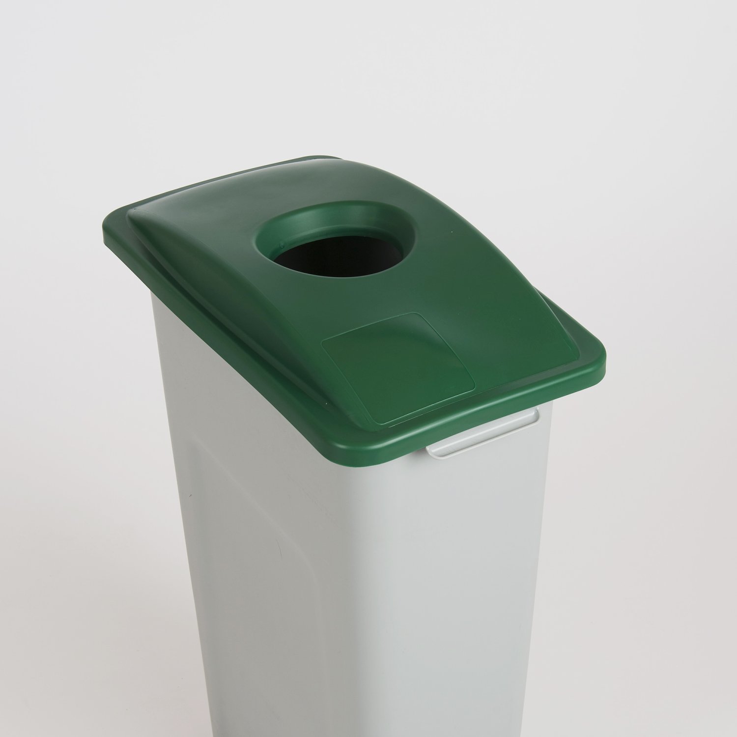 Waste Watcher lid, circle, dark green detail 2